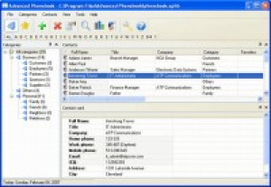 Advanced Phonebook - náhled