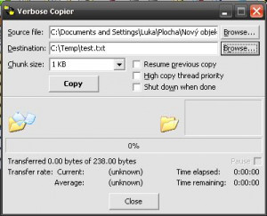 Verbose Copier - náhled