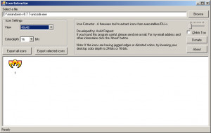 Icon Extractor - náhled