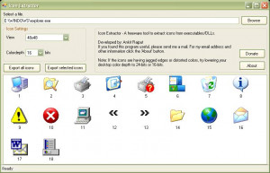 Icon Extractor - náhled