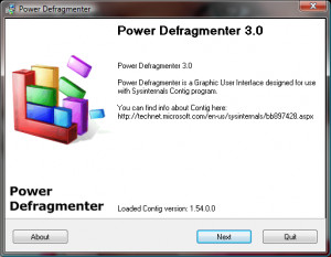 Power Defragmenter - náhled