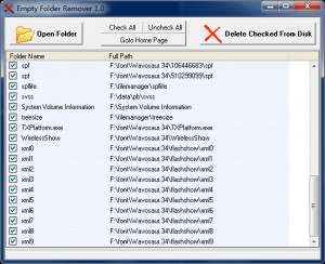 FMS Empty Folder Remove - náhled