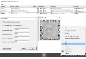 ShadowsocksR (SSR) client - náhled