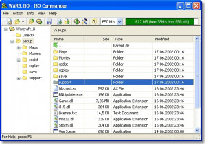 ISO Commander - náhled