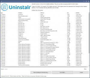 Uninstalr - náhled