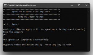 Speed Up Windows File Explorer Tool - náhled