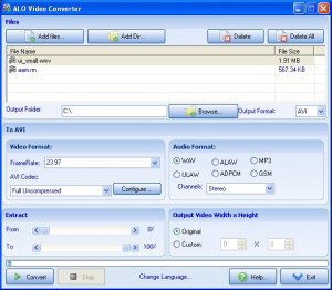 ALO Video Converter - náhled