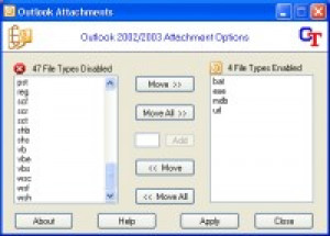 Outlook Attachments - náhled
