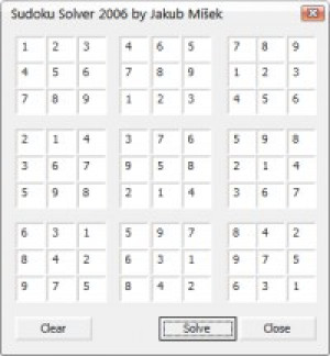 Sudoku řešitel - náhled
