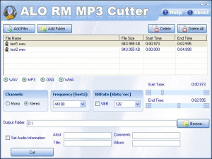 ALO RM MP3 Cutter - náhled