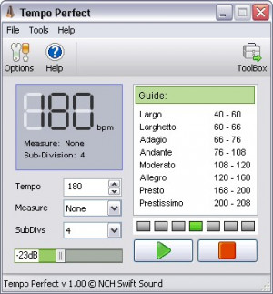 TempoPerfect - náhled