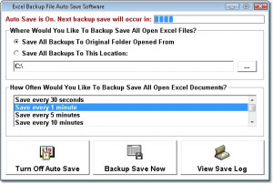 Excel Backup File Auto Save Software - náhled
