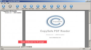 CopySafe PDF Reader - náhled