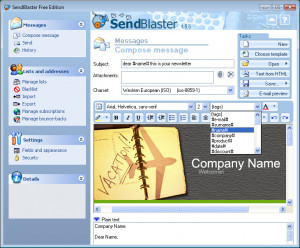 Sendblaster Free Edition - náhled