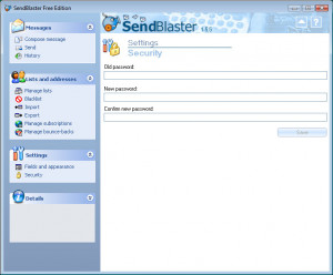 Sendblaster Free Edition - náhled