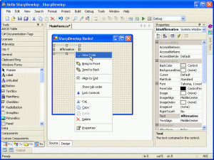 SharpDevelop - náhled