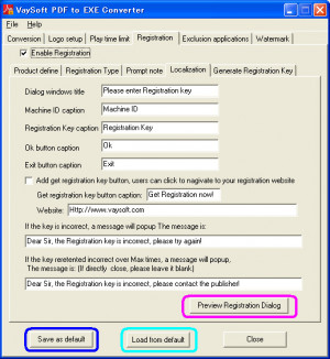 VaySoft PDF to EXE Converter - náhled