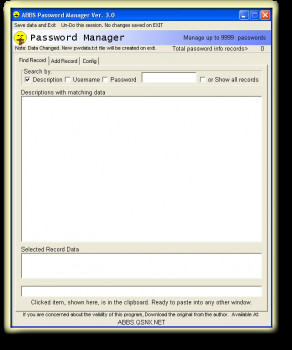 Password Manager - náhled