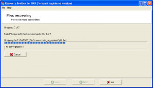 Recovery Toolbox for RAR - náhled