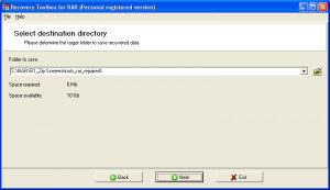 Recovery Toolbox for RAR - náhled