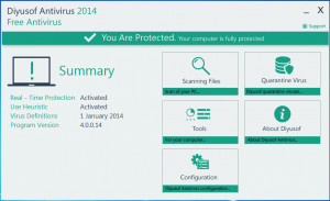 Diyusof Antivirus - náhled