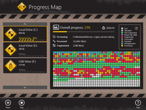 Auslogics Disk Defrag Touch - náhled
