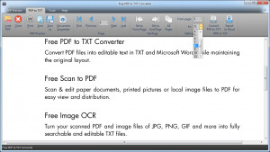 Free PDF to TXT Converter - náhled