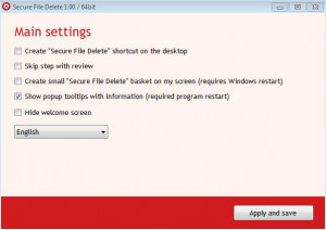 Secure File Delete - náhled
