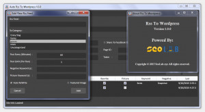 Auto Rss To WordPress - náhled