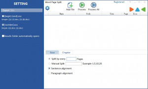 MS Word Pages Split - náhled
