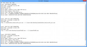 NoVirusThanks USB Logger - náhled