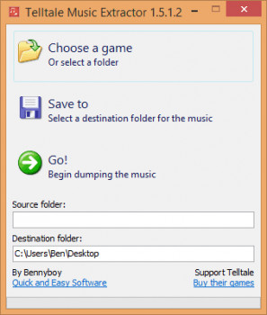 Telltale Music Extractor - náhled
