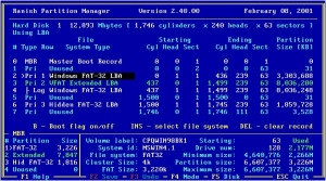 Ranish Partition Manager - náhled