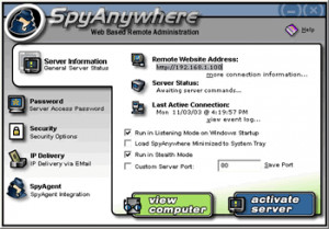 Spytech SpyAnywhere - náhled