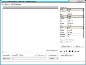 Avex Mobile Video Converter - náhled