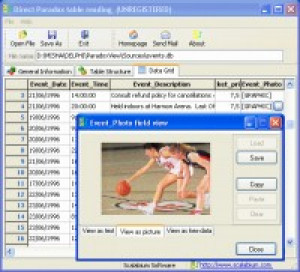 dBase viewer - náhled