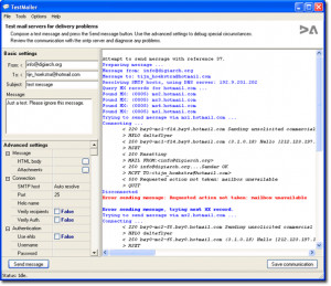 TestMailer - náhled