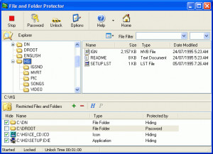 File and Folder Protector - náhled