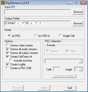 PgcDemux - náhled