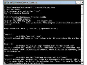 No-Frills Command Line Unzipper - náhled