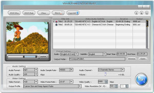 WinX Free DVD to XviD - náhled