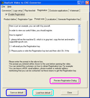 VaySoft Video to EXE Converter - náhled