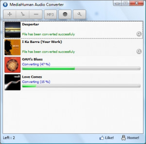 MediaHuman Audio Converter - náhled