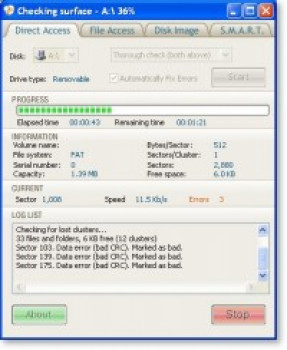 Disk Checker - náhled