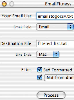 Email Fitness - náhled