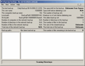 Workgroup Backup - náhled