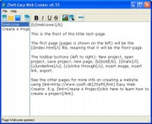 ZSoft Easy Web Creator - náhled