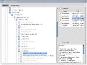 Areca Backup - náhled