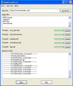 DownloadSite - náhled