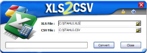 XLS2CSV - náhled
